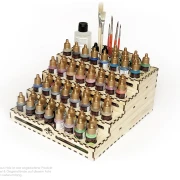Laser file - Mega paint holder for airbrush paints, acrylic paints