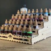 Laser file - Mega paint holder for airbrush paints, acrylic paints