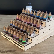 Laser file - Mega paint holder for airbrush paints, acrylic paints