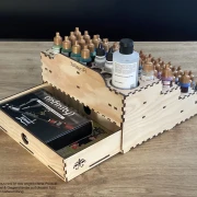 Laser file - Mega paint holder for airbrush paints, acrylic paints