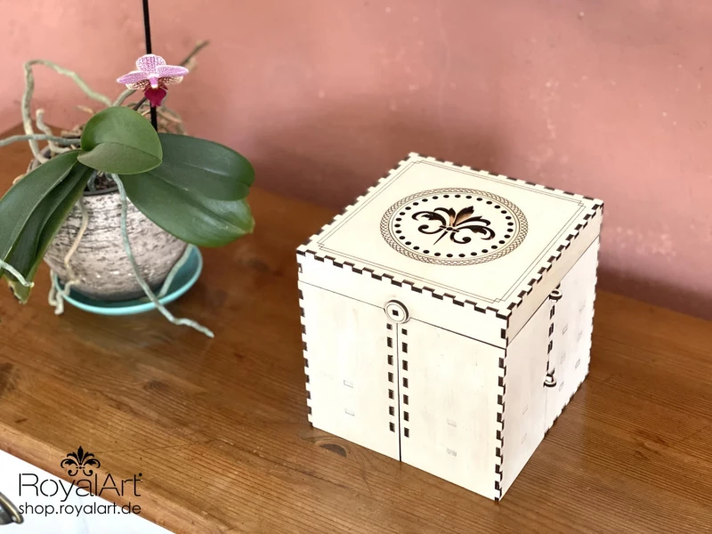 Large foldable jewelry box makeup box storage box organizer - laser cut file PDF AI DXF SVG for earrings rings necklaces and much more.