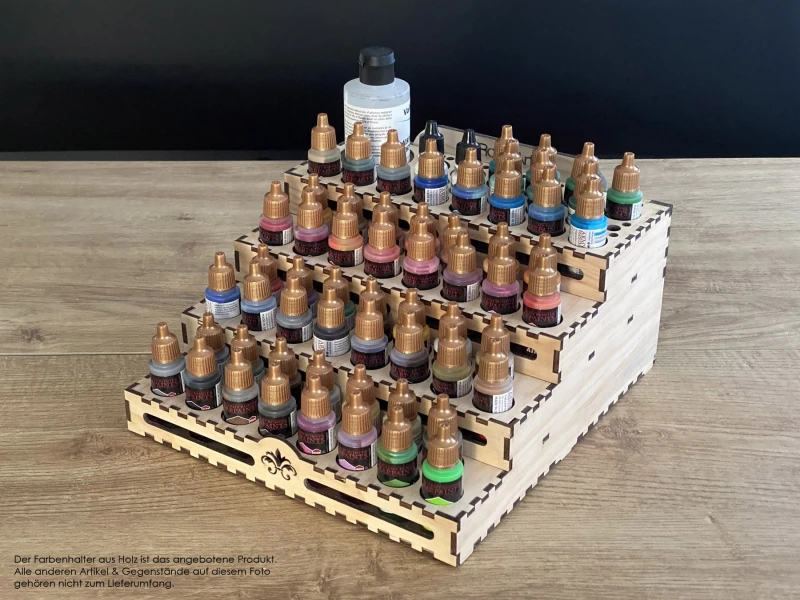 Laserdatei - AirBrush Farbenhalter mit Schub