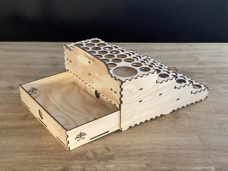 Laserdatei - AirBrush Farbenhalter mit Schub