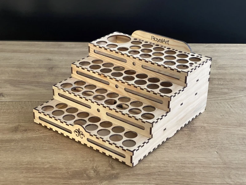 Laserdatei - AirBrush Farbenhalter mit Schub