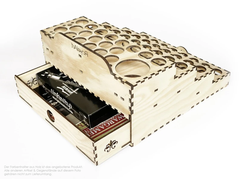 Laserdatei - AirBrush Farbenhalter mit Schub