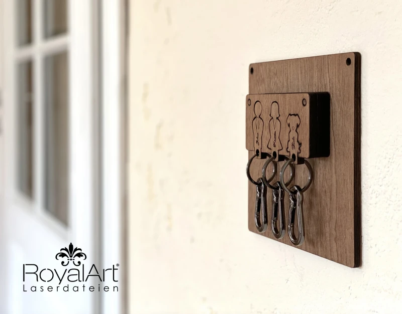 Laserdatei - Schlüsselanhänger mit Schlüsselbrett