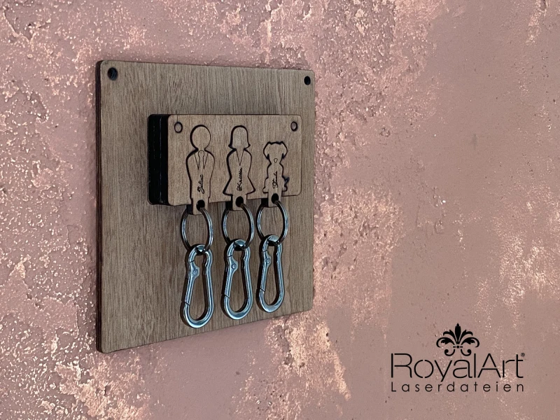 Laserdatei - Schlüsselanhänger mit Schlüsselbrett
