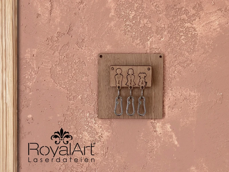 Laserdatei - Schlüsselanhänger mit Schlüsselbrett