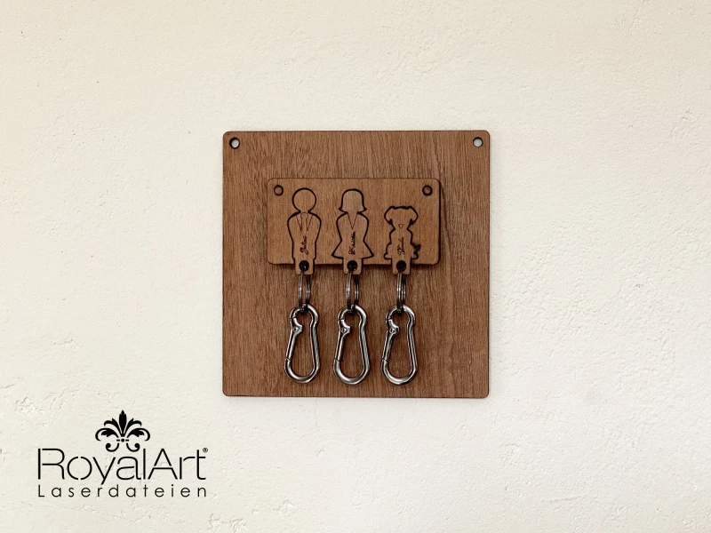 Laserdatei - Schlüsselanhänger mit Schlüsselbrett