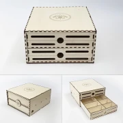 Laser file - Mega paint holder for airbrush paints, acrylic paints