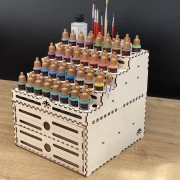Laser file - Mega paint holder for airbrush paints, acrylic paints
