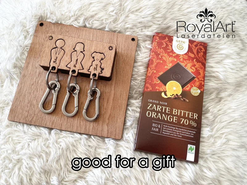 Laserdatei - Schlüsselanhänger mit Schlüsselbrett