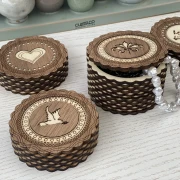 Laserdatei - Geschenkbox, Schmuckschatulle, Aufbewahrungsbox mit Deckel