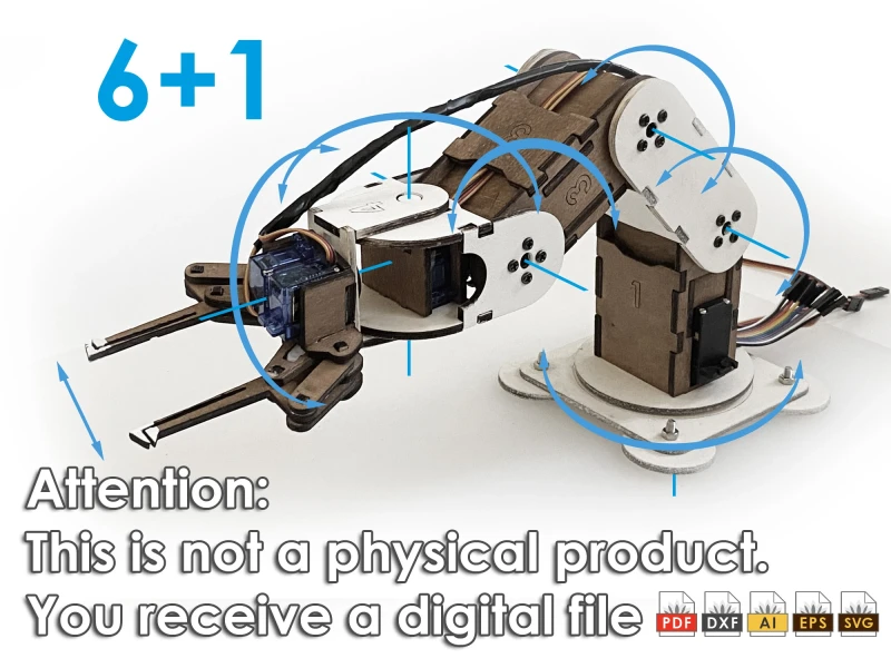 Roboterarm mit 6 Freiheitsgraden + Greifzange