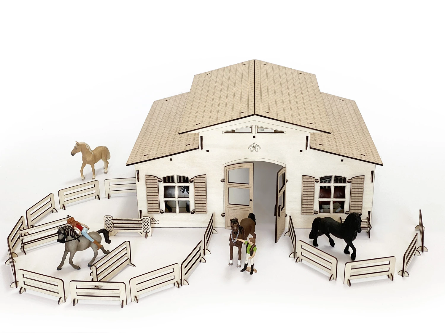 Haus mit 10 Pferdeboxen