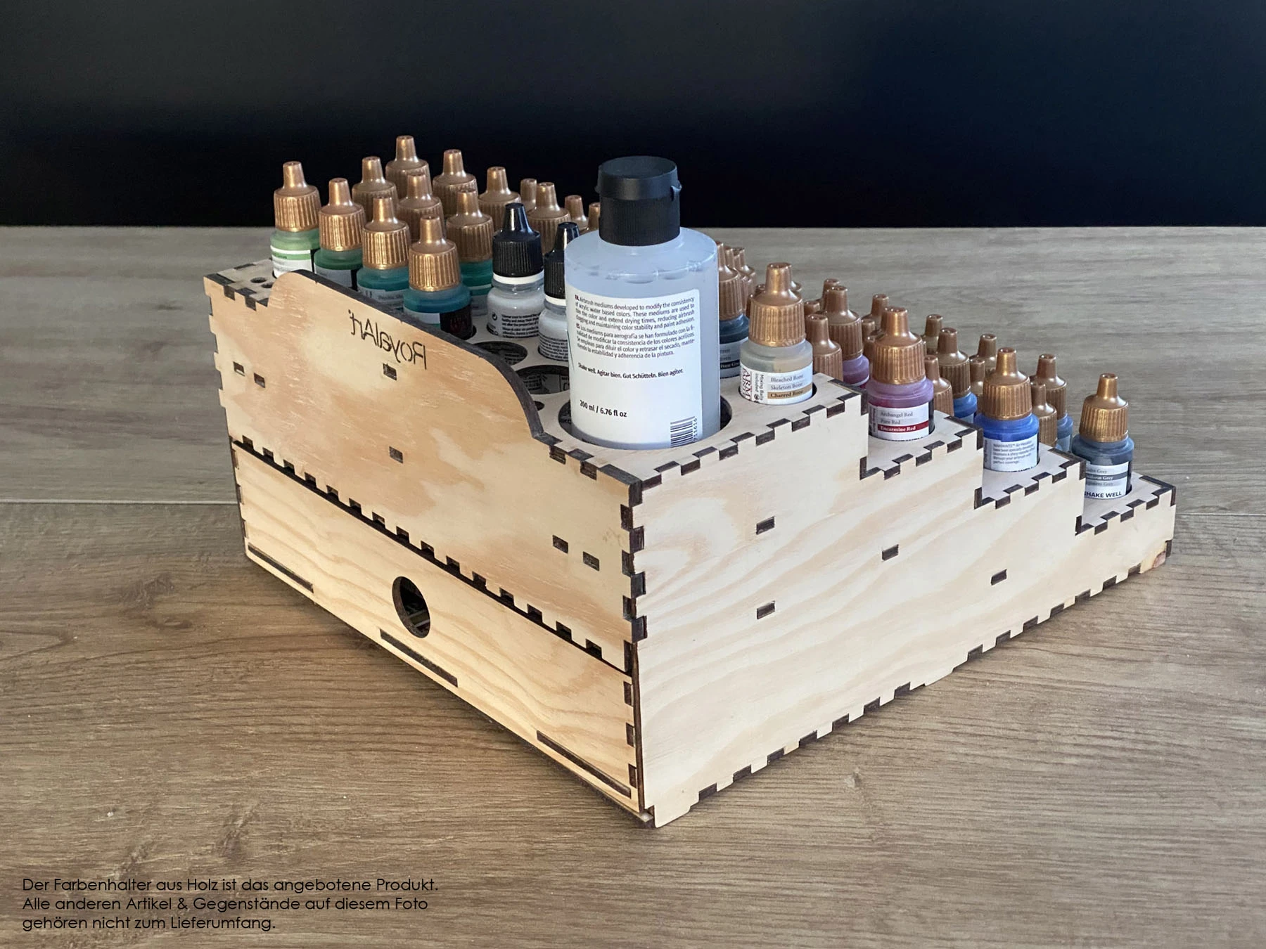 Laserdatei - AirBrush Farbenhalter mit Schub