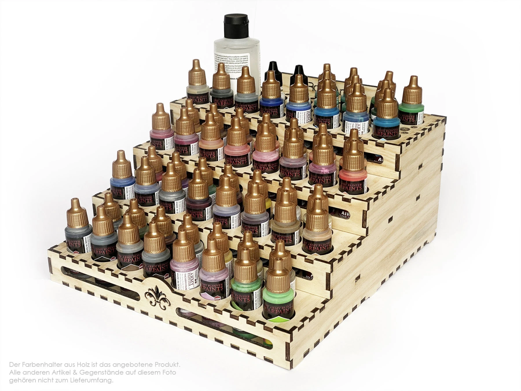 Laserdatei - AirBrush Farbenhalter mit Schub