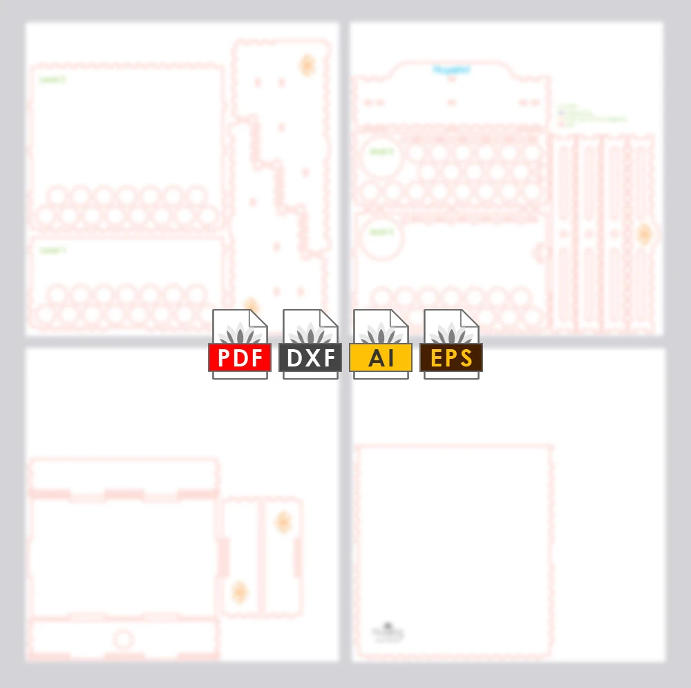 Laserdatei - AirBrush Farbenhalter mit Schub