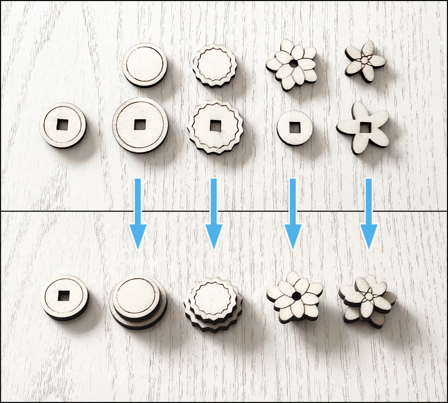 große klappbare Schmuckschatulle Schminkkiste Aufbewahrungsbox Organizer - Laserschnittdatei Pdf Ai Dxf Svg für Ohrhänger Ringe Ketten uvm.